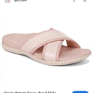 Vionic Light Pink Slide Sandals